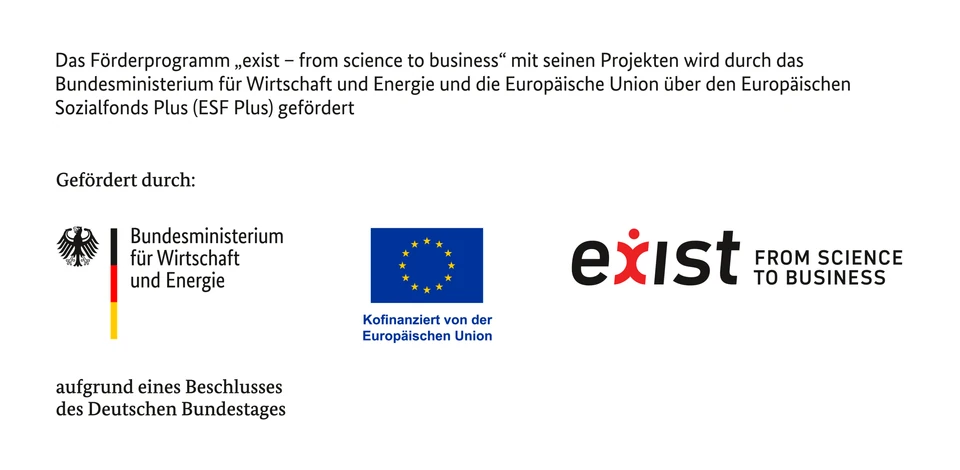 EXIST funding logo